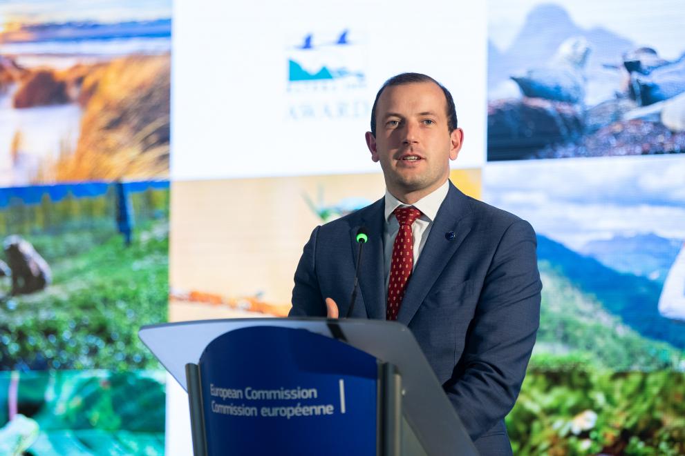 Participation of Virginijus Sinkevičius, European Commissioner, to the Natura 2000 Awards ceremony 