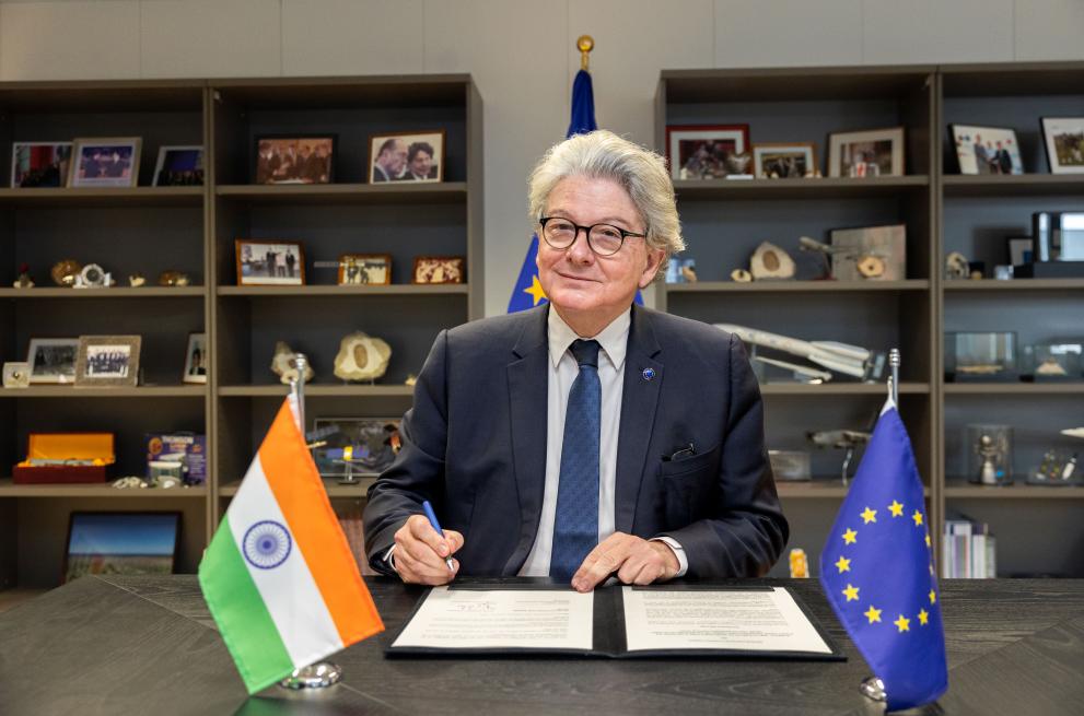 Signing of the  Memorandum of understanding on India/EU cooperation on semiconductors