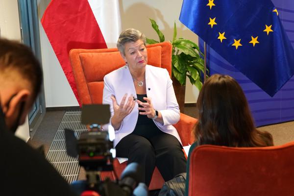 Visit of Ylva Johansson, European Commissioner, to Poland