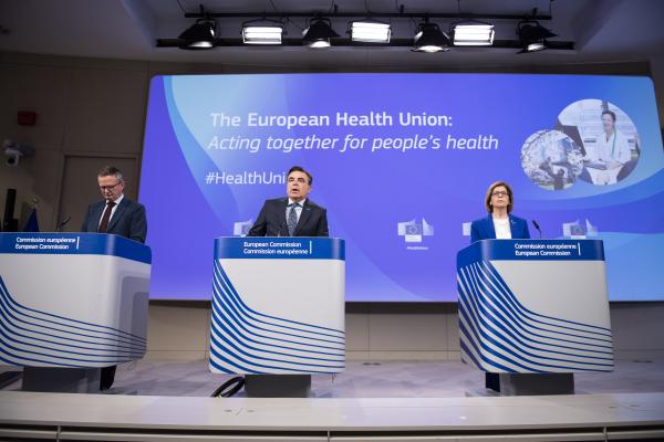 Read-out of the weekly meeting of the von der Leyen Commission by Margaritis Schinas, Vice-President of the European Commission, and Stella Kyriakides, European Commissioner, on the communication 'The European Health Union: acting together for people's…