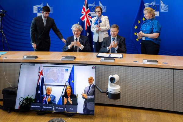 Signing ceremony of the EU/Australia Strategic Partnership on Critical Raw Materials